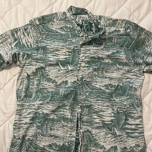 Reyn Spooner Eddy Y aloha shirt. Size XXL, cotton button down.